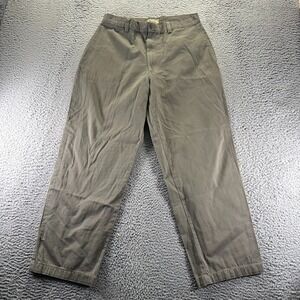 Arrow Pant Mens 33x29 Brown Cotton Khakis Straight Leg Utility Workwear Baggy